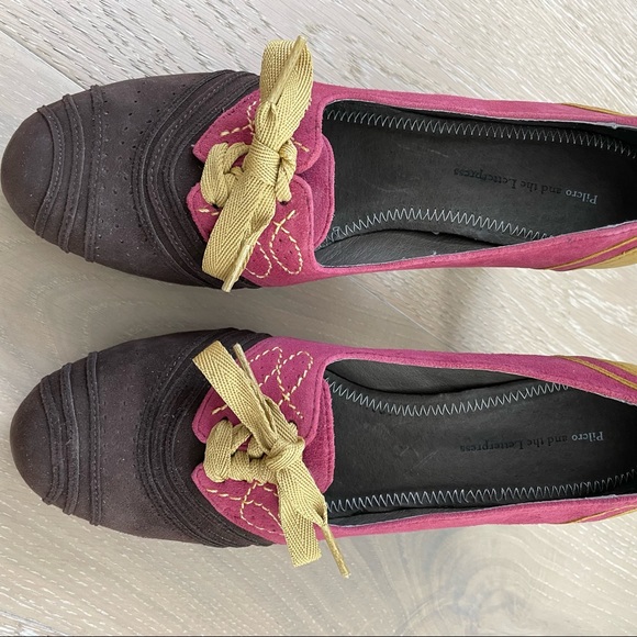 Anthropologie Nolana Suede Colorblock Pumps by Pilcro and Letterpress - Picture 3 of 9